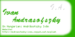 ivan andrasofszky business card
